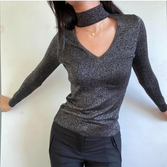 Michael Kors cutout shimmery top XXS NWOT - Picture 1 of 7